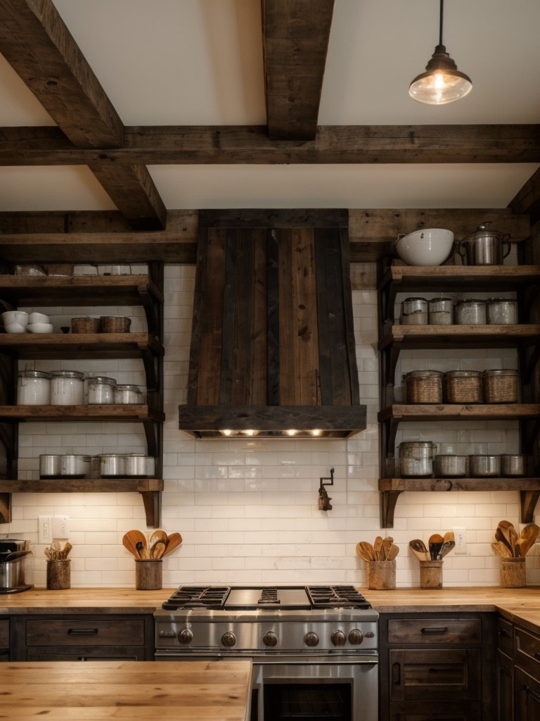 rustic-kitchen-ideas-natural-wood-finishes-exposed-beams-farmhouse-style-accents-like-open-shelving-vintage-lighting
