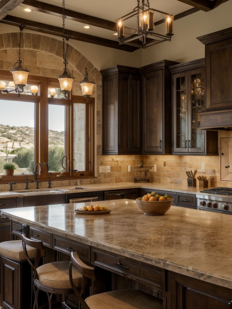 mediterranean-kitchen-ideas-warm-earth-tones-textured-stone-finishes-wrought-iron-accents-such-chandeliers-cabinet-hardware