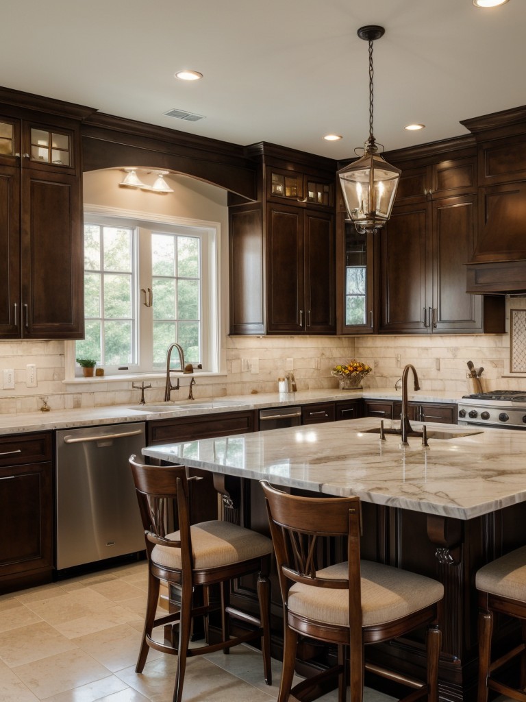 traditional-kitchen-ideas-timeless-elements-such-marble-countertops-classic-cabinetry-intricate-tile-backsplashes
