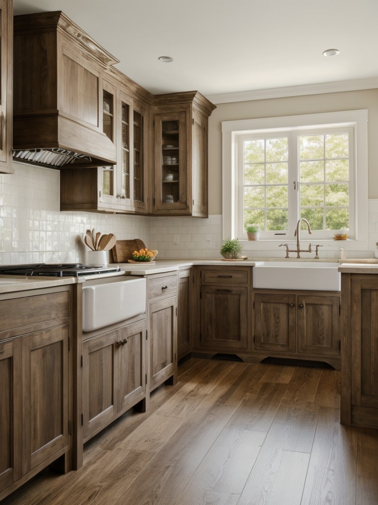 traditional-kitchen-design-timeless-elements-like-farmhouse-table-ornate-cabinetry-neutral-color-scheme
