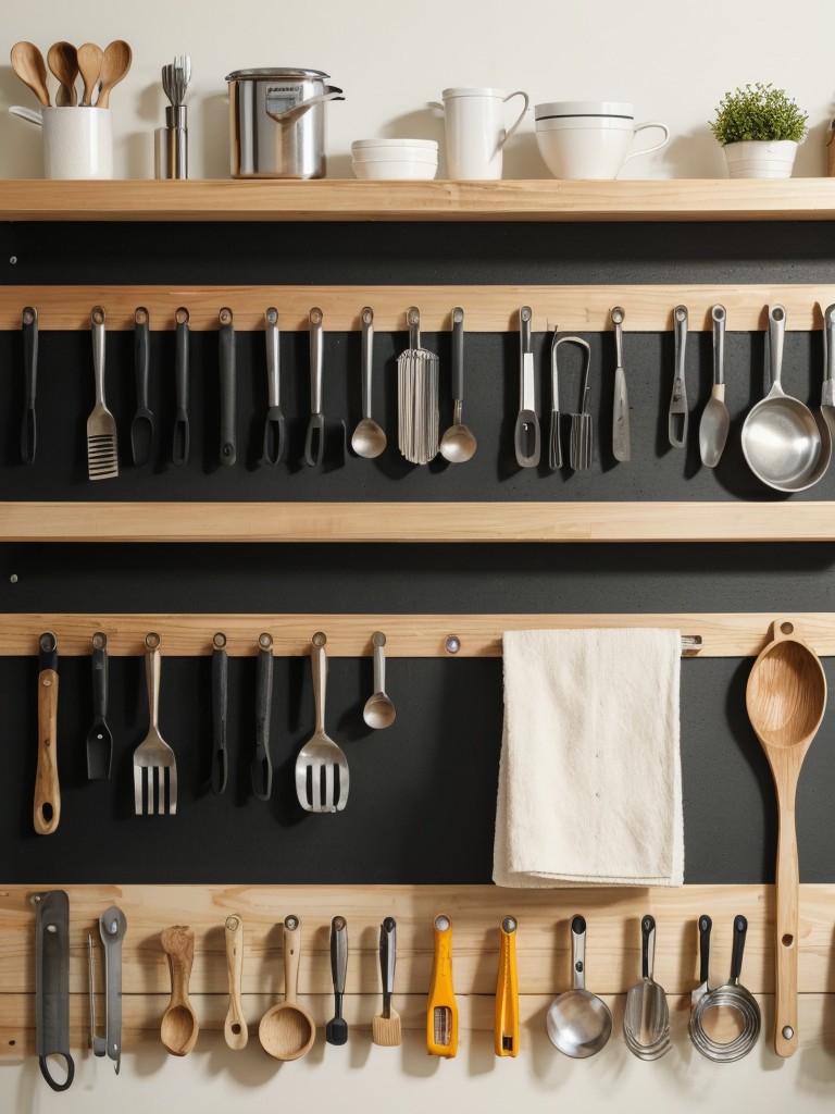 install-pegboard-wall-hanging-frequently-used-tools-utensils