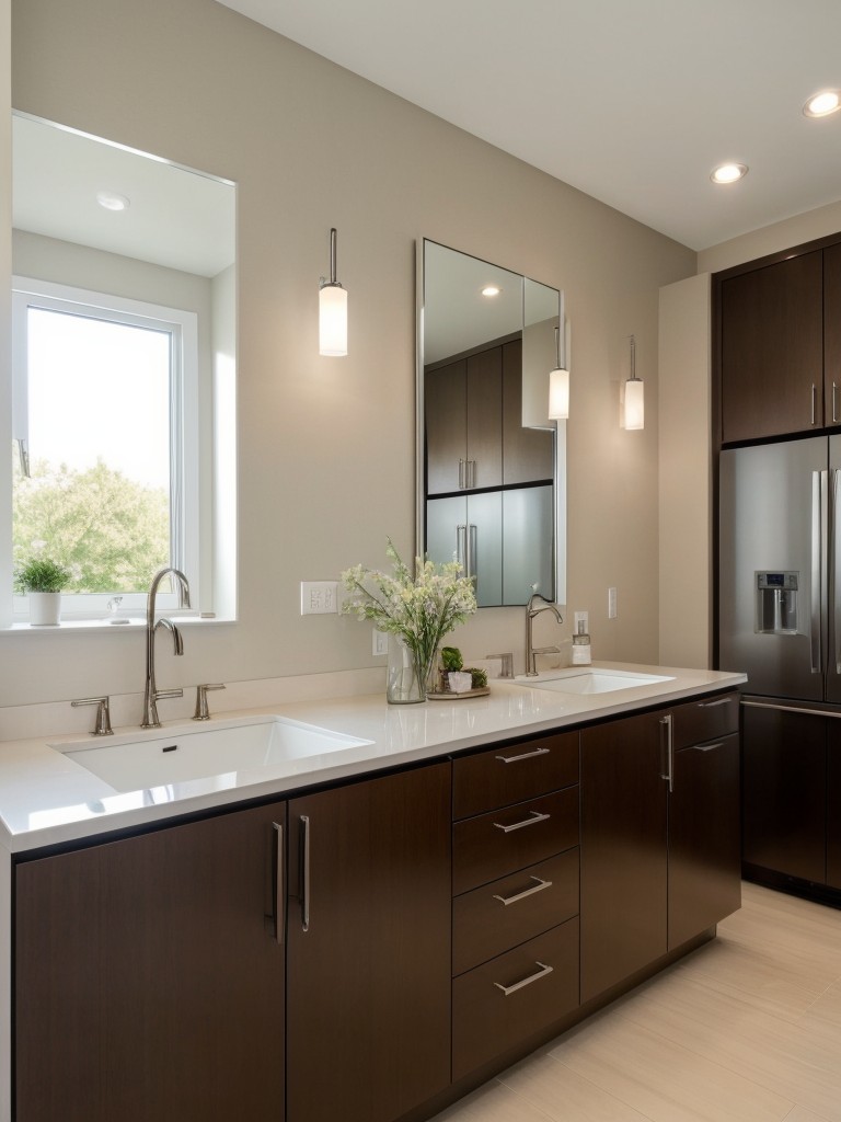 incorporate-mirrored-surfaces-such-backsplash-cabinet-doors-to-visually-expand-space-make-it-feel-larger-than-it-actually-is
