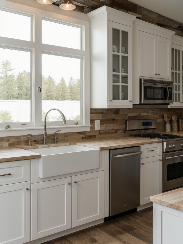 white-cabinetry-natural-materials-like-driftwood-seashells
