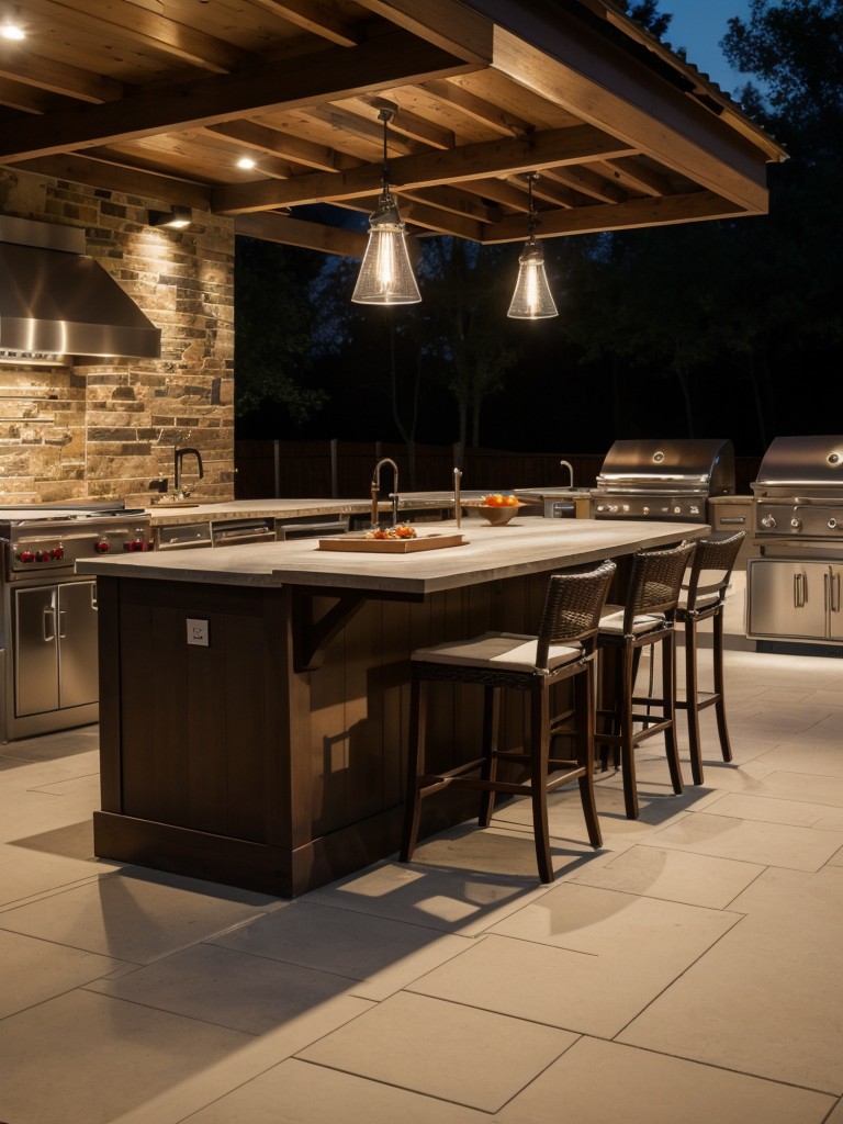install-outdoor-lighting-to-illuminate-kitchen-area-extend-its-functionality-into-evening-hours