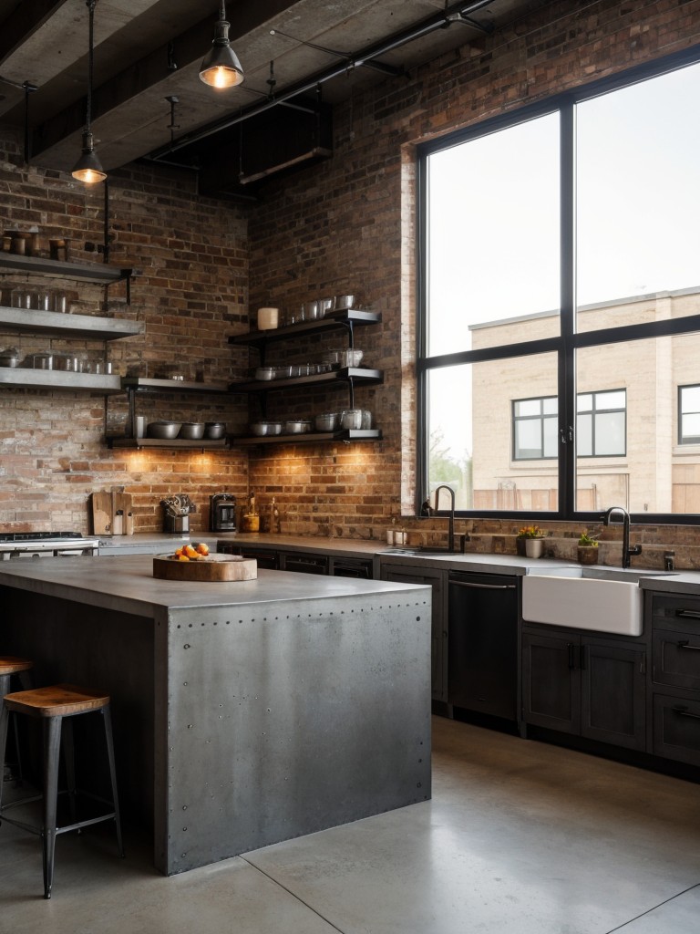 industrial-inspired-kitchen-ideas-rugged-edgy-design-showcasing-exposed-brick-walls-metal-accents-concrete-countertops