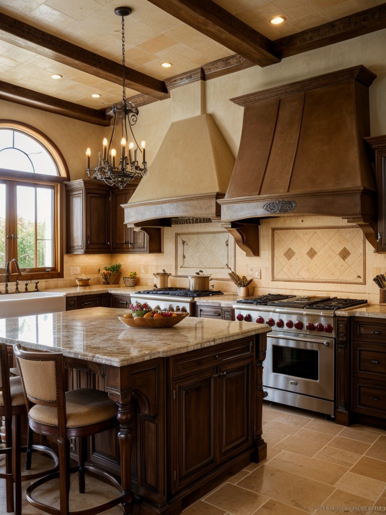 mediterranean-kitchen-ideas-warm-earth-tones-hand-painted-tiles-ornate-details-old-world-inviting-ambiance