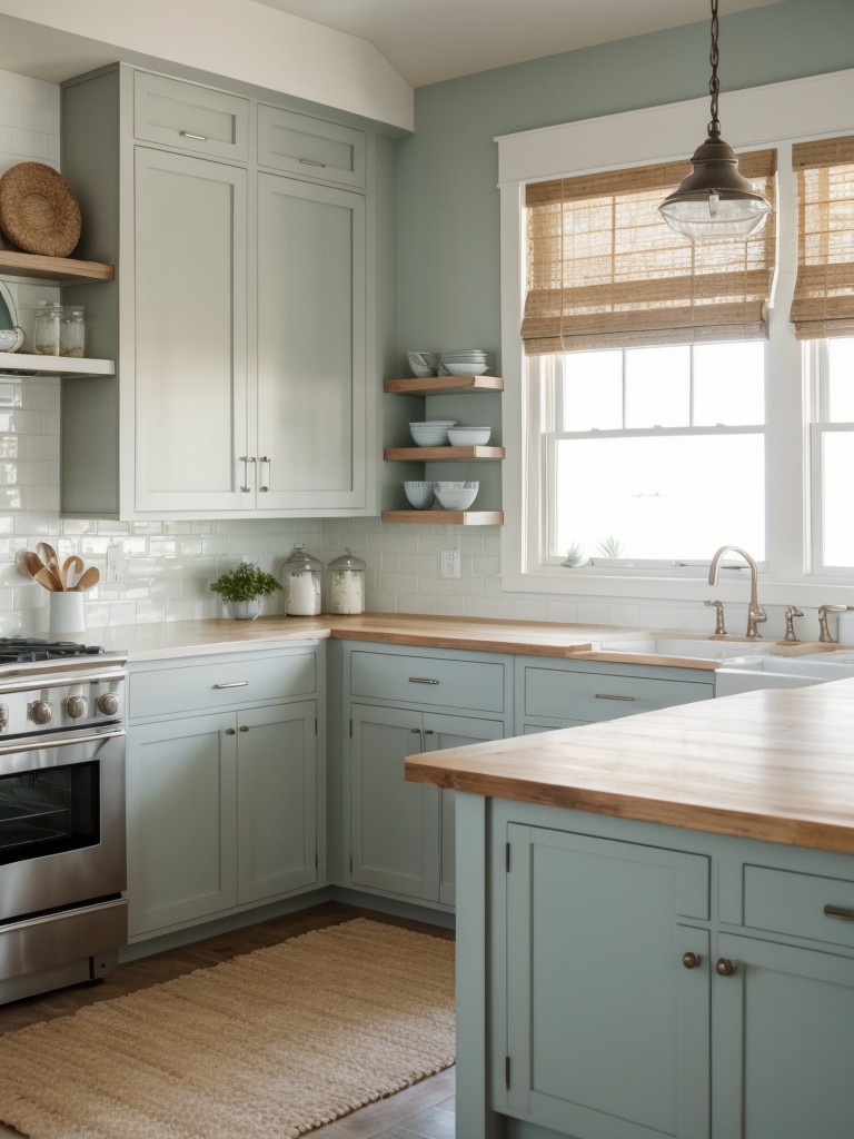 Coastal Kitchen Ideas Soothing Color Palette Natural Materials Beach Inspired Decor Relaxed Airy Atm 