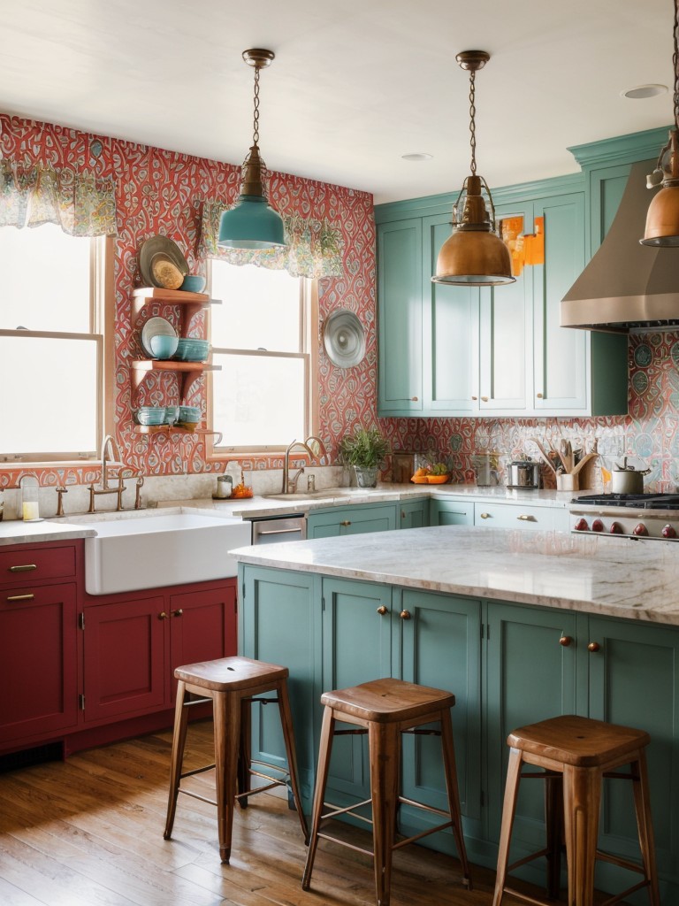 eclectic-kitchen-ideas-featuring-mix-styles-colors-patterns-emphasis-unique-unexpected-details-whimsical-vibrant-space