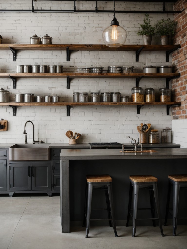 industrial-kitchen-design-exposed-brick-walls-metal-accents-concrete-countertops-incorporating-industrial-style-lighting-fixtures-open-shelving-raw-ed