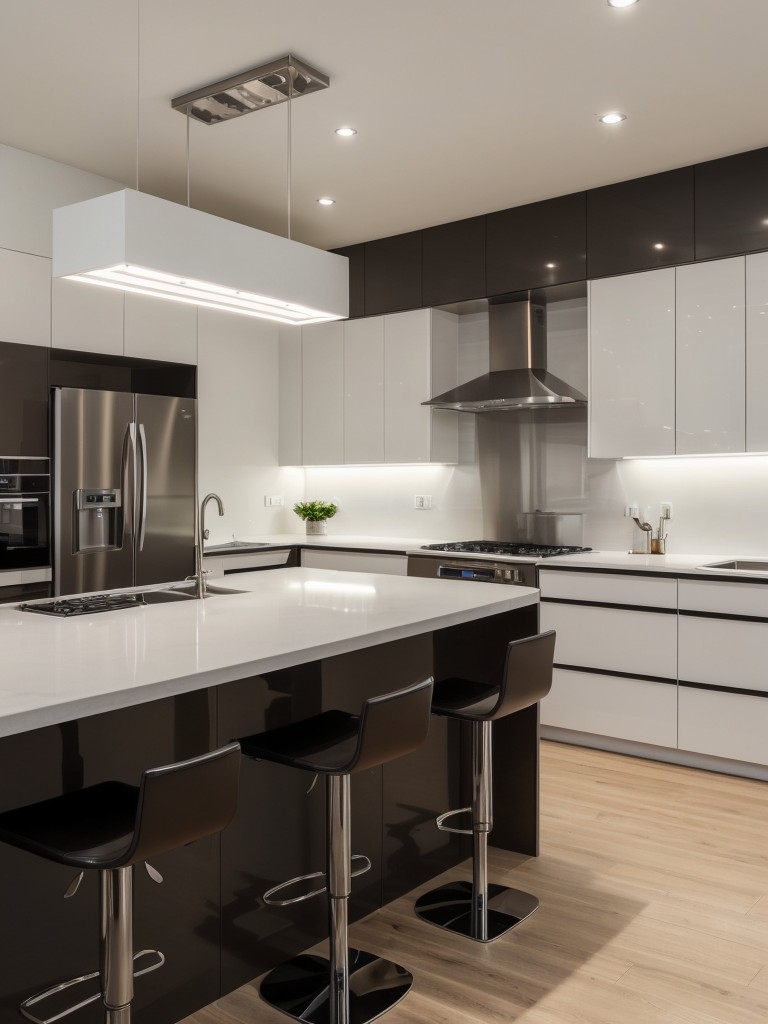 contemporary-kitchen-ideas-sleek-glossy-finishes-integrated-technology-statement-lighting-achieving-modern-high-end-look