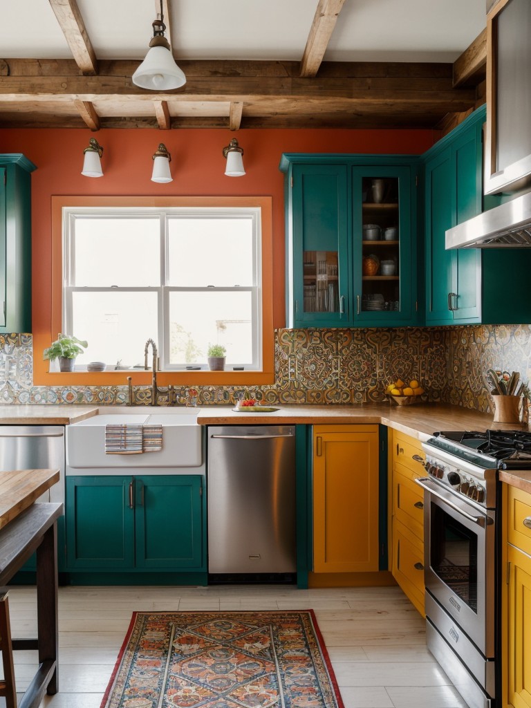 eclectic-kitchen-ideas-mix-vintage-modern-elements-bold-patterns-vibrant-colors-creating-unique-eclectic-look