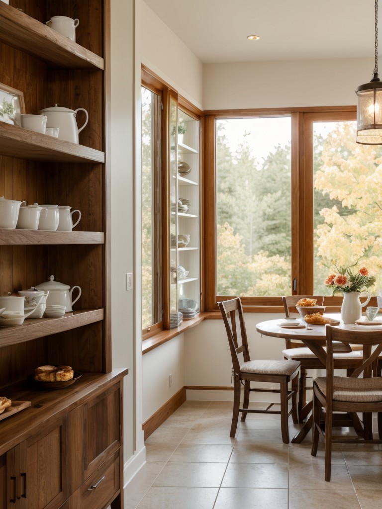 open-shelving-displaying-beautiful-pottery-cozy-breakfast-nook-enjoying-homemade-pastries