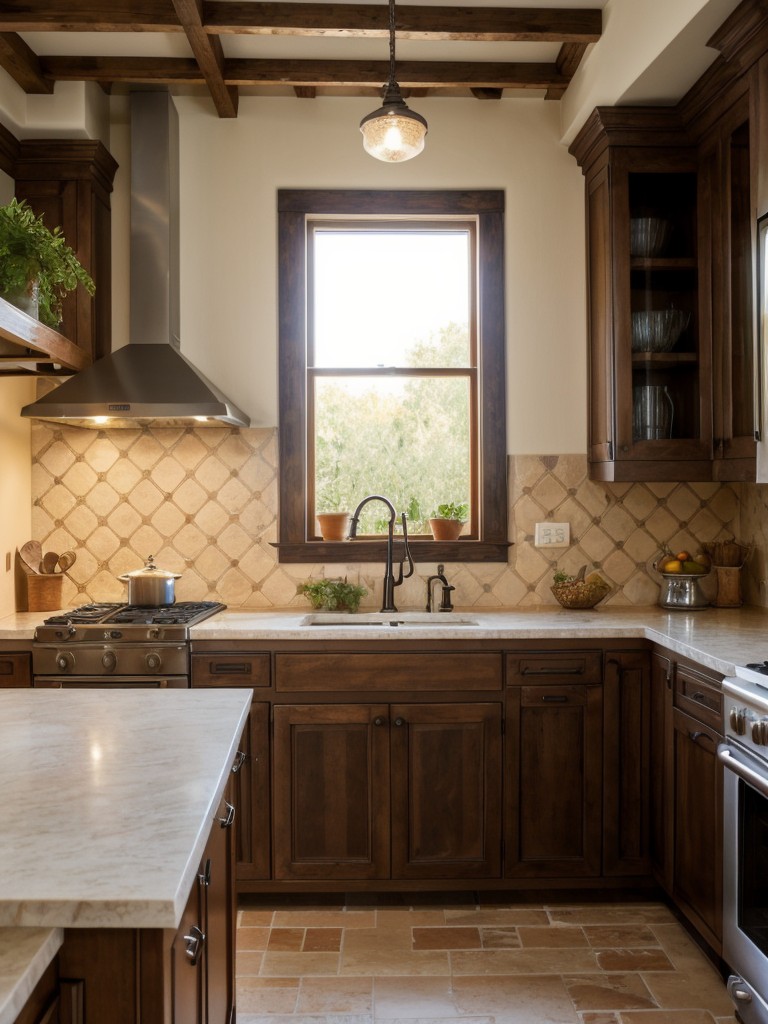 mediterranean-kitchen-ideas-warm-terra-cotta-tiles-wrought-iron-accents-mosaic-backsplash-creating-mediterranean-inspired-oasis-rustic-charm