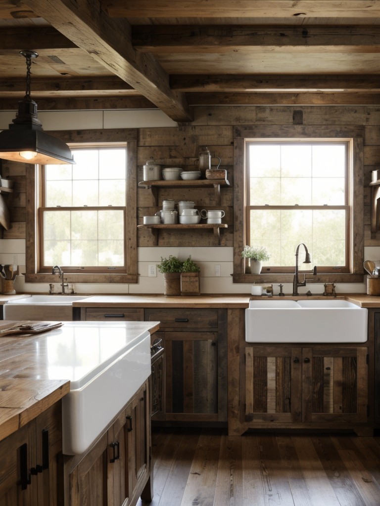farmhouse-kitchen-ideas-featuring-rustic-elements-like-exposed-beams-reclaimed-wood-accents-complemented-vintage-inspired-fixtures-farmhouse-sink