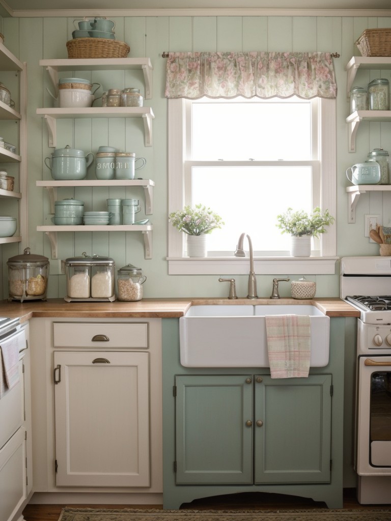 cottage-kitchen-ideas-pastel-colors-floral-accents-beadboard-paneling-creating-charming-cozy-atmosphere-incorporating-vintage-inspired-appliances-open