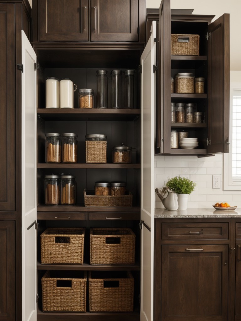incorporating-wrought-iron-accents-mosaic-backsplashes-authentic-touch-providing-ample-storage-open-shelving-hidden-cabinets-clutter-free-space