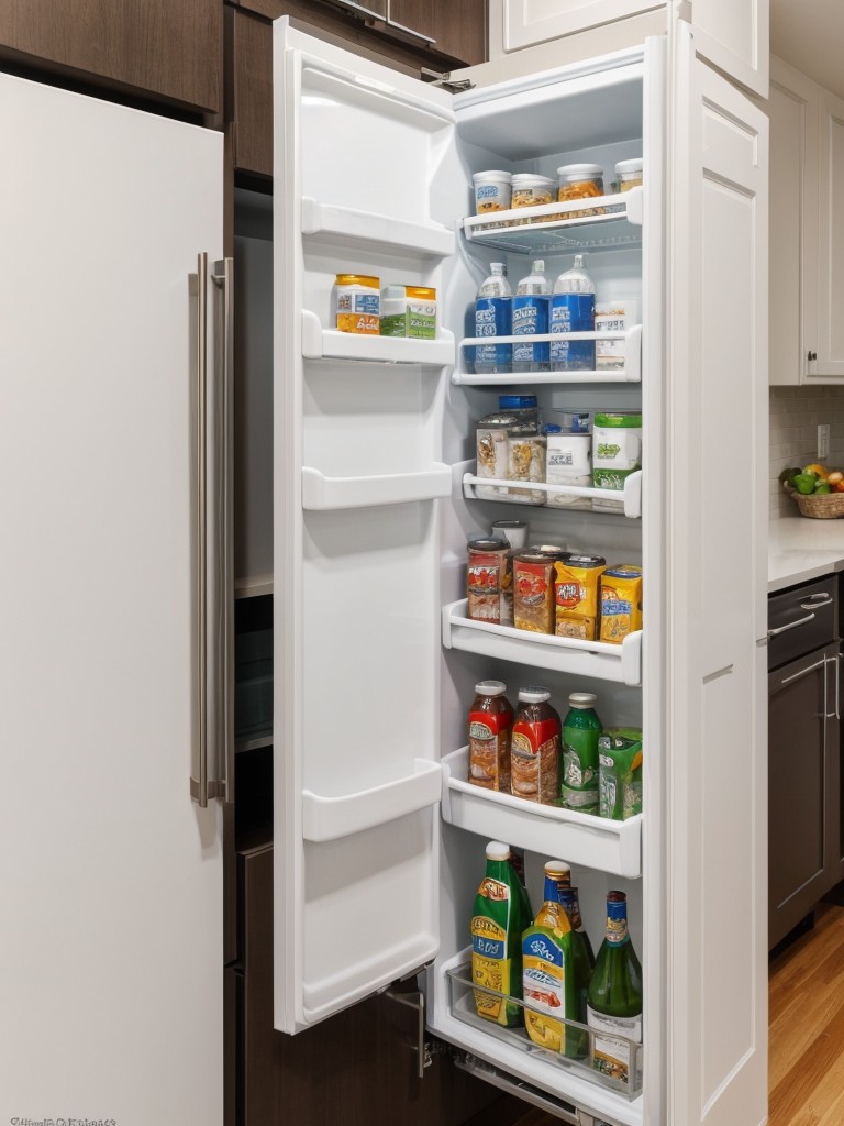 utilizing-space-above-refrigerator-storing-less-frequently-used-items