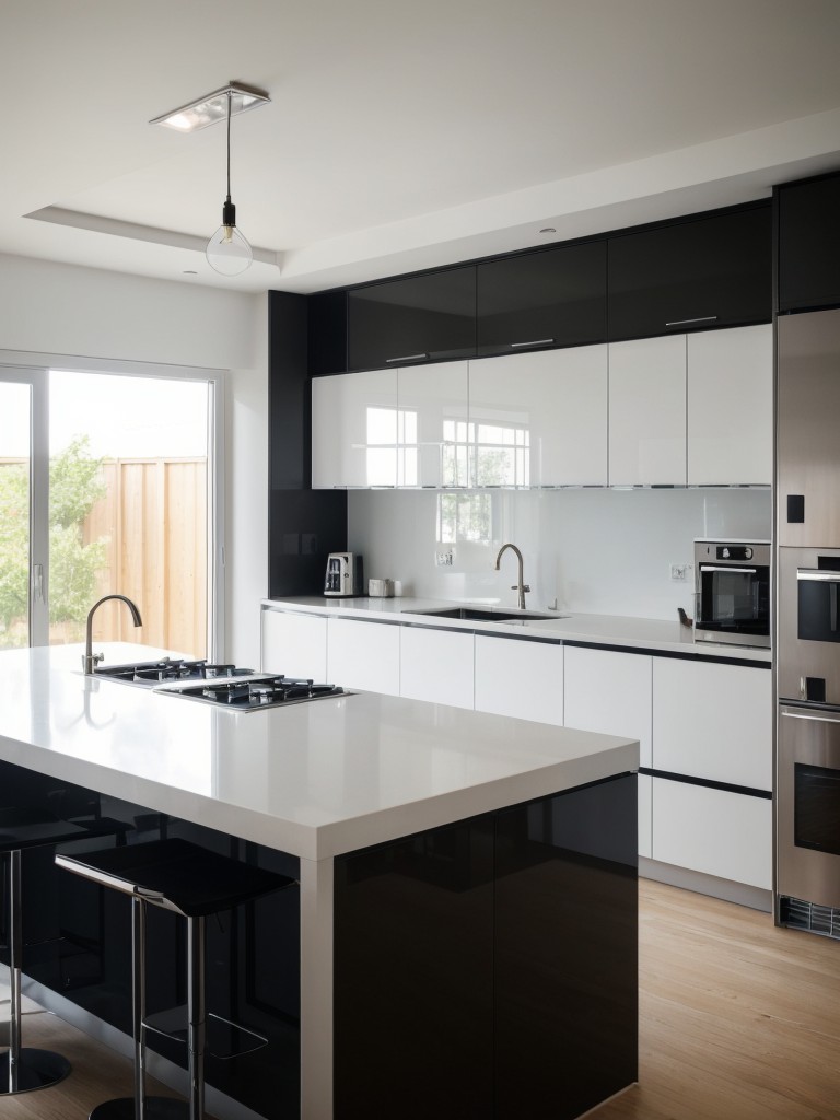 contemporary-kitchen-ideas-showcasing-sleek-minimalist-designs-focus-functionality-incorporating-glossy-surfaces-high-tech-appliances-geometric-patter