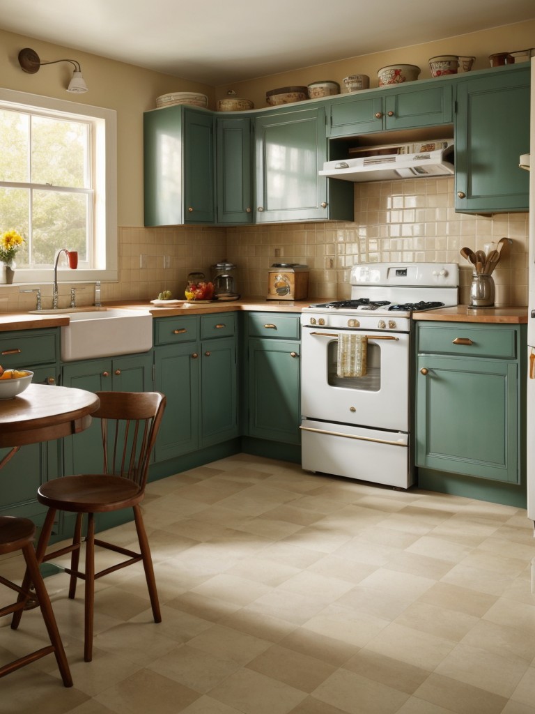 vintage-inspired-kitchen-ideas-retro-appliances-checkered-tile-floors-1950s-style-color-schemes-evoking-nostalgic-charming-atmosphere