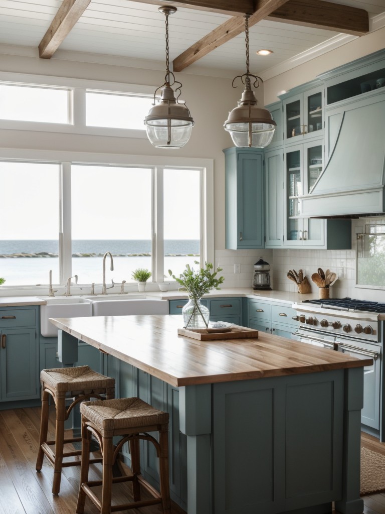 coastal-kitchen-ideas-beach-inspired-color-scheme-nautical-decor-plenty-natural-light