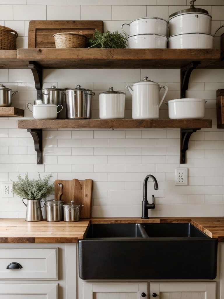 farmhouse-kitchen-ideas-large-farmhouse-sink-butcher-block-countertops-open-shelving-charming-rustic-appeal