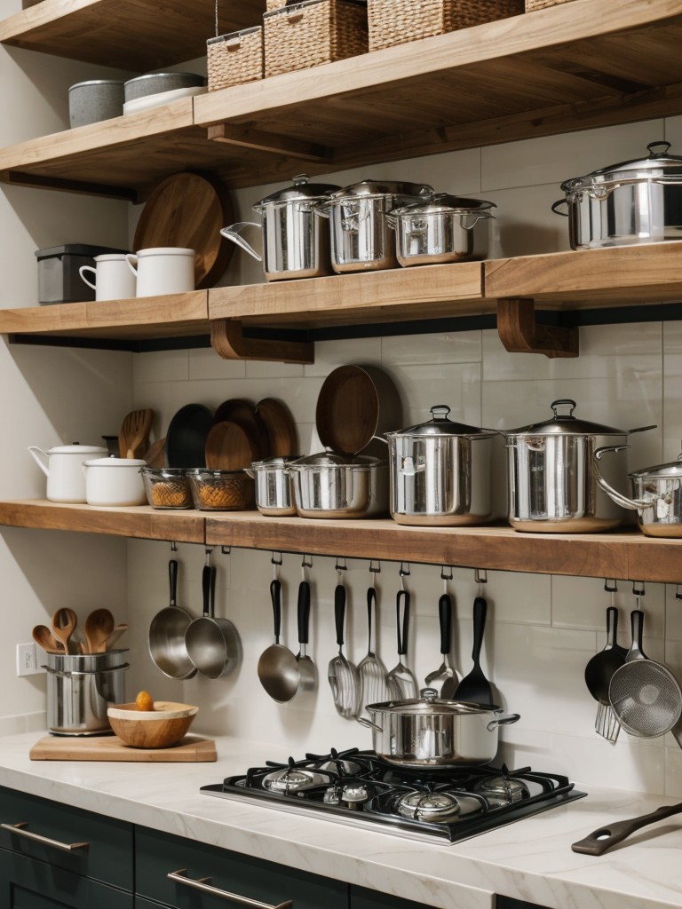 incorporate-open-shelving-hanging-pot-racks-to-showcase-your-collection-unique-cookware-utensils