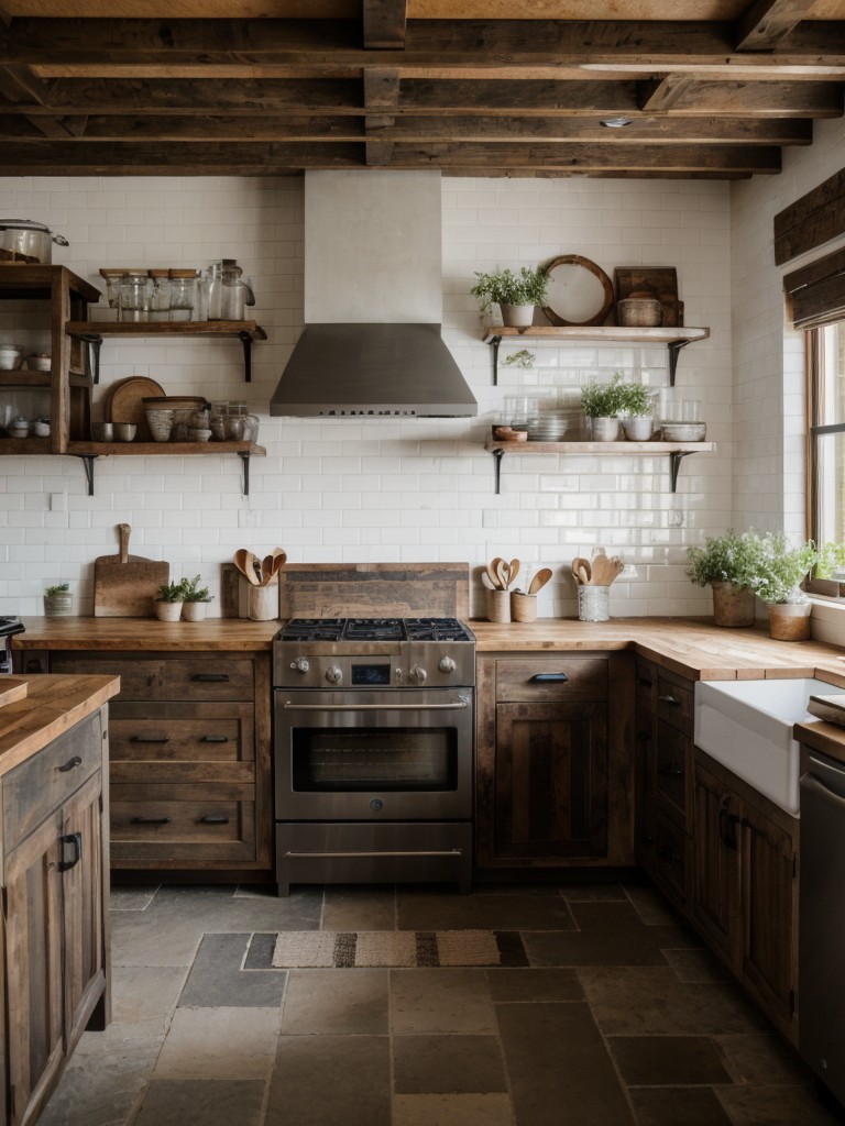rustic-kitchen-design-exposed-brick-walls-reclaimed-wood-elements-vintage-inspired-accessories