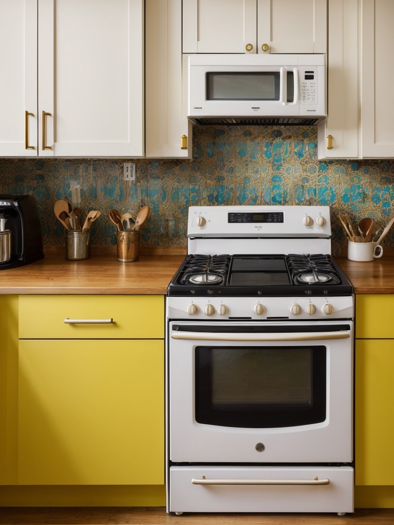 incorporating-vintage-furniture-modern-appliances-unique-look-utilize-vibrant-colors-patterns-to-create-bold-playful-atmosphere