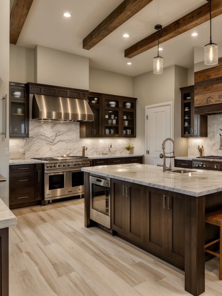 transitional-kitchen-ideas-blending-modern-traditional-elements-incorporating-mix-materials-like-marble-wood-glass