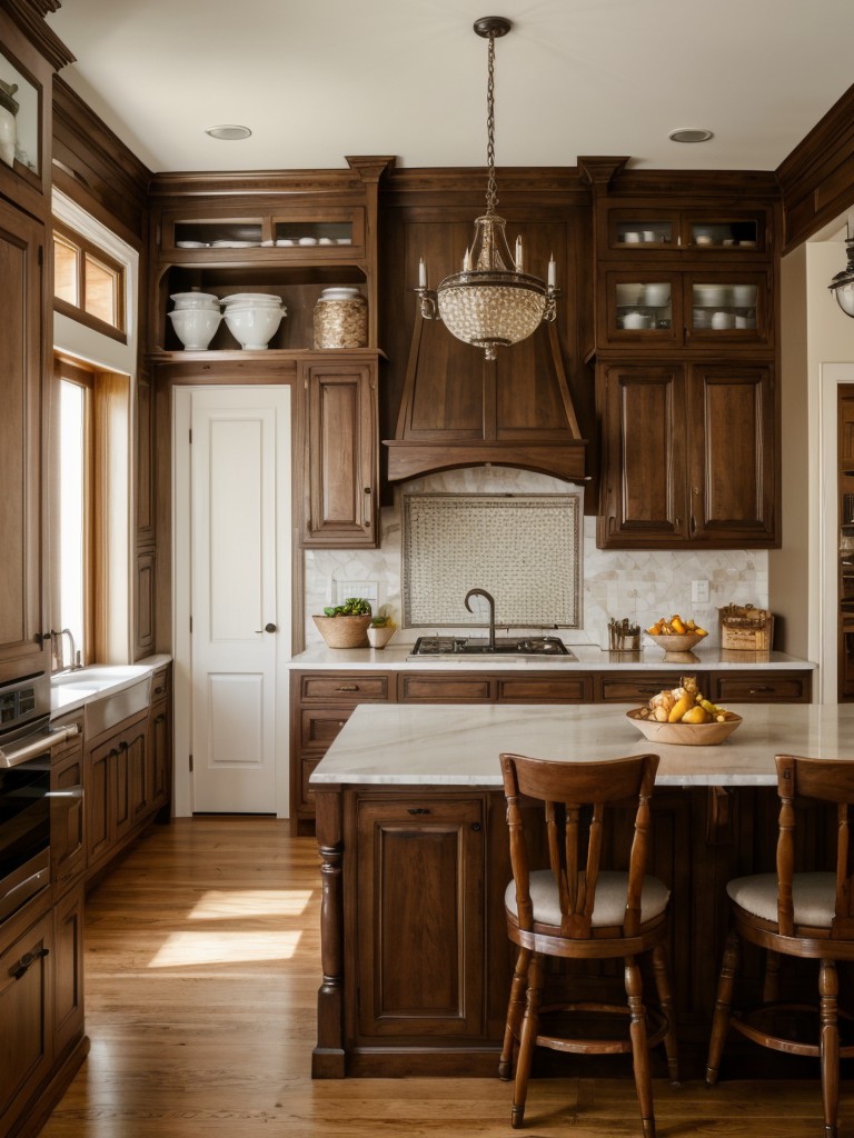 traditional-kitchen-design-ornate-cabinetry-cozy-breakfast-nook-timeless-feel