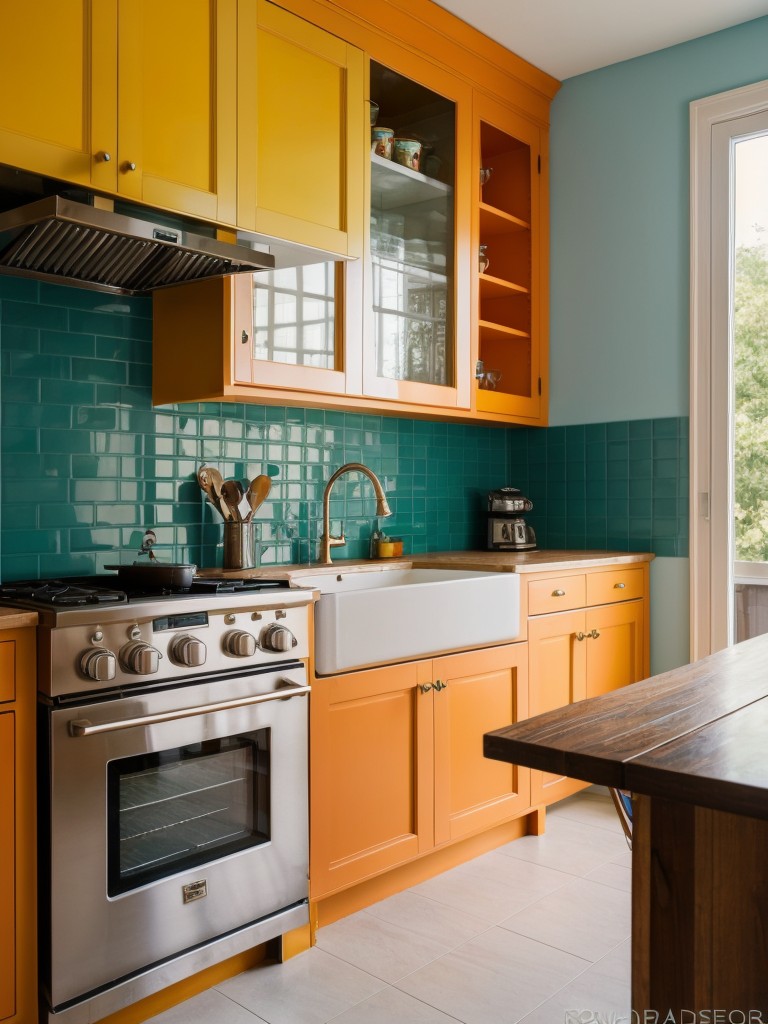 colorful-eclectic-kitchen-vibrant-tiles-bold-cabinet-colors-mismatched-furniture