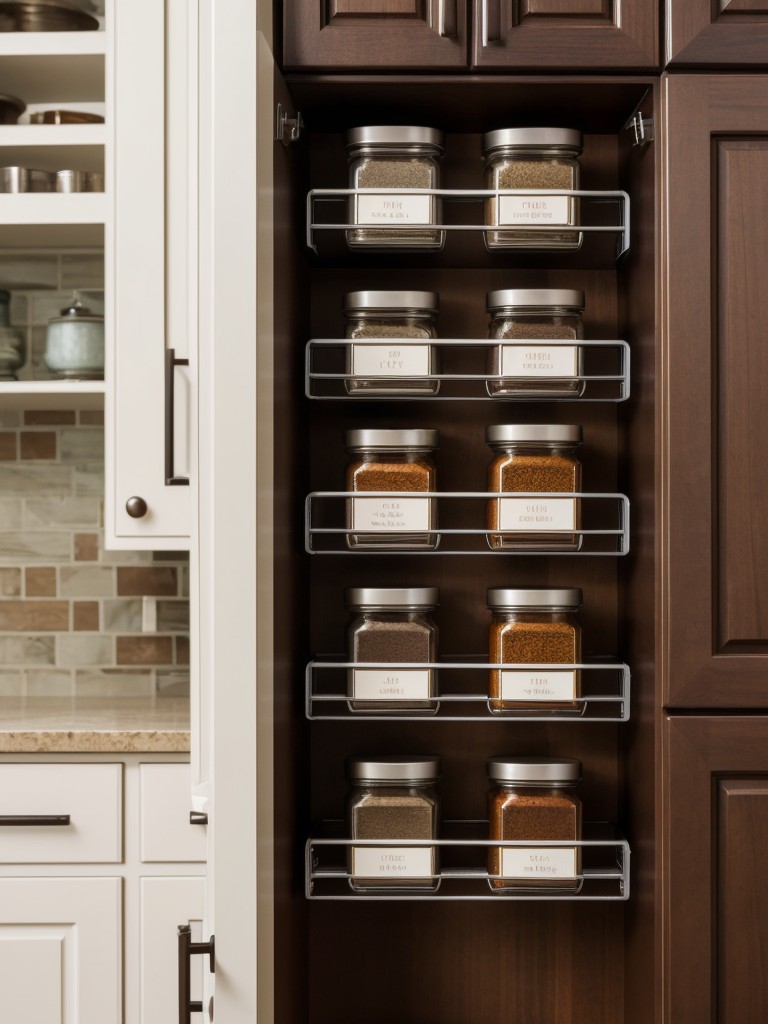 utilizing-wall-mounted-spice-racks-magnetic-knife-holders-efficient-storage-compact-kitchens