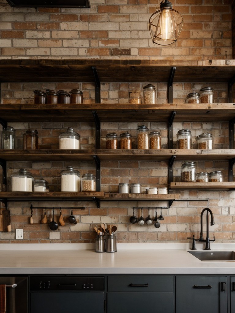 industrial-style-kitchen-ideas-featuring-exposed-brick-walls-metal-accents-reclaimed-wood-incorporating-industrial-style-lighting-open-shelving