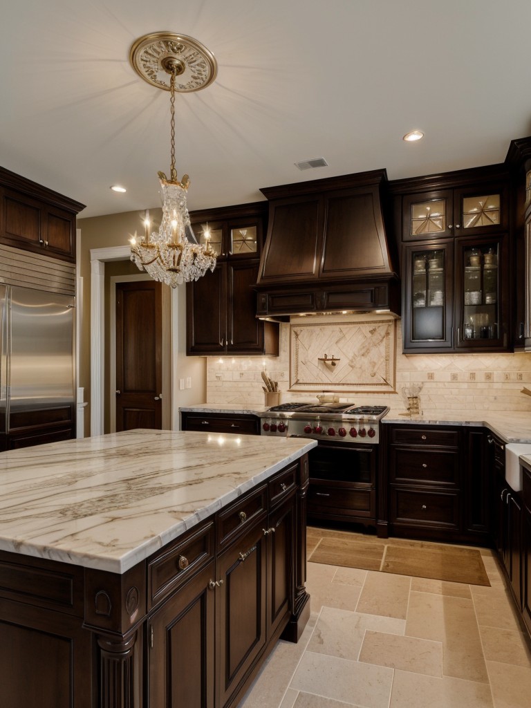 traditional-kitchen-ideas-timeless-elegance-featuring-classic-elements-like-marble-countertops-ornate-cabinetry-statement-chandelier-to-create-sophist