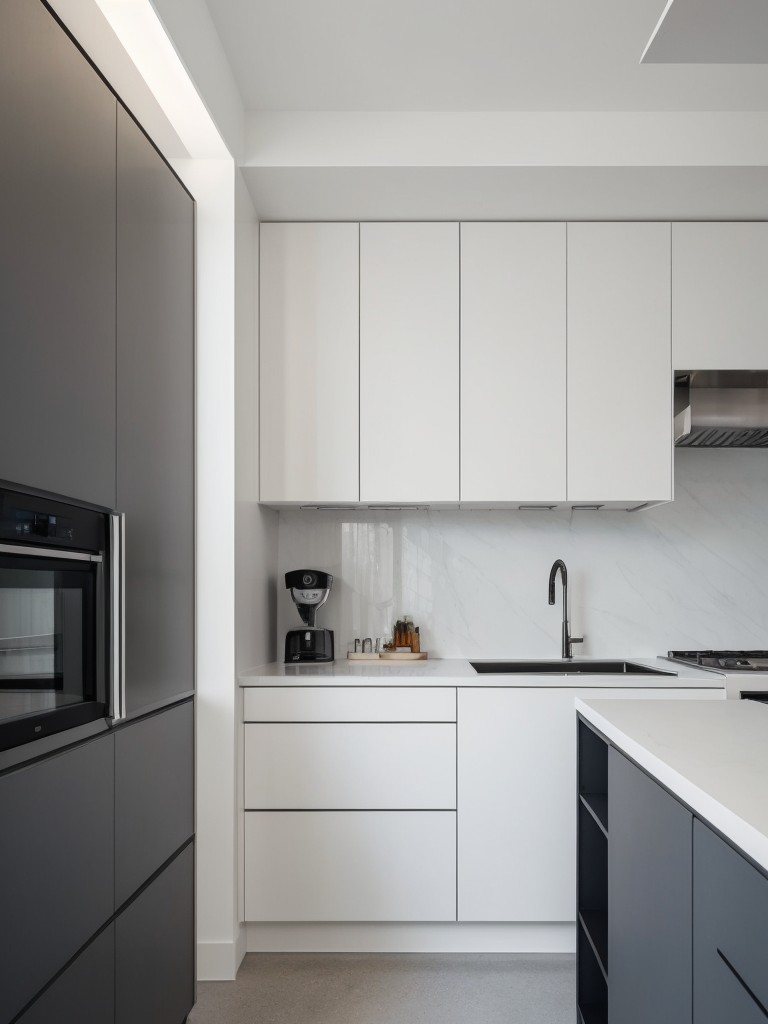 minimalist-kitchen-ideas-monochromatic-color-scheme-sleek-surfaces-hidden-storage-solutions-clean-clutter-free-space