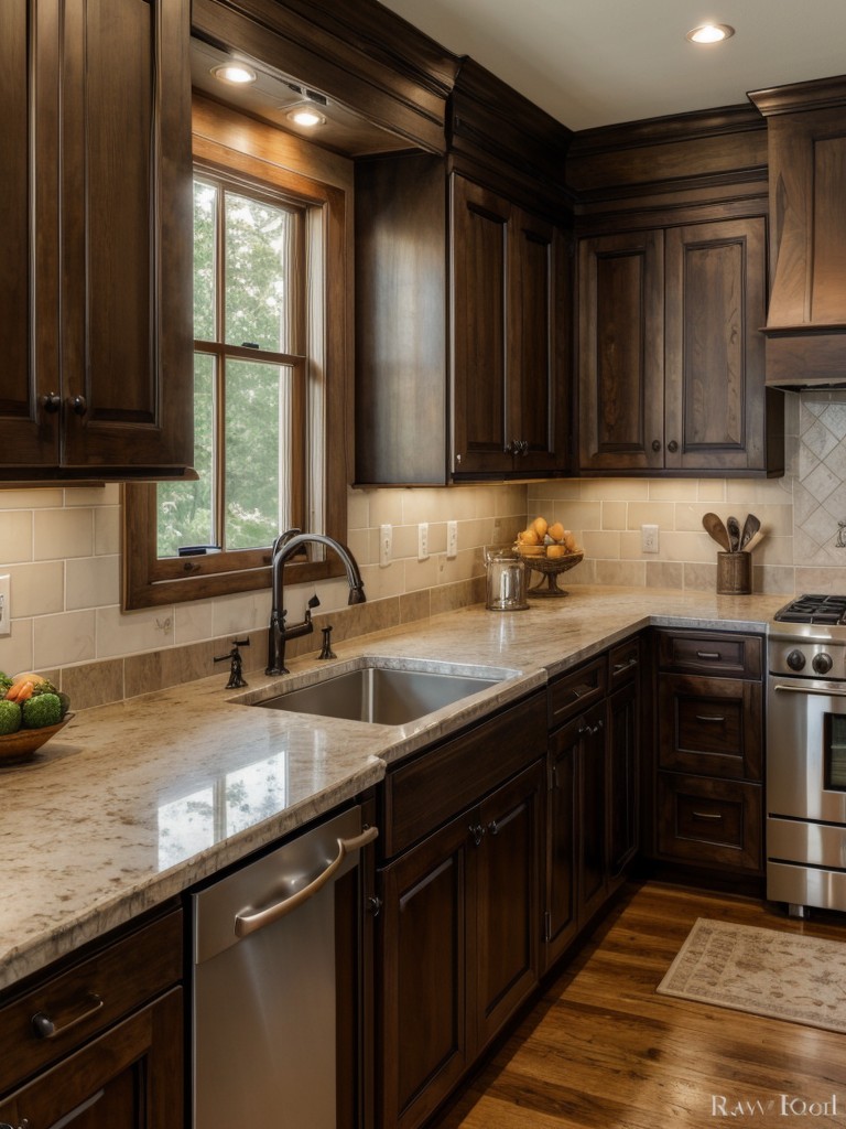 traditional-kitchen-ideas-rich-wood-finishes-ornate-details-classic-accents-like-farmhouse-sink-glass-front-cabinets