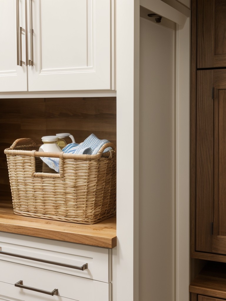 utilize-space-above-cabinets-installing-decorative-baskets-boxes-to-store-infrequently-used-items