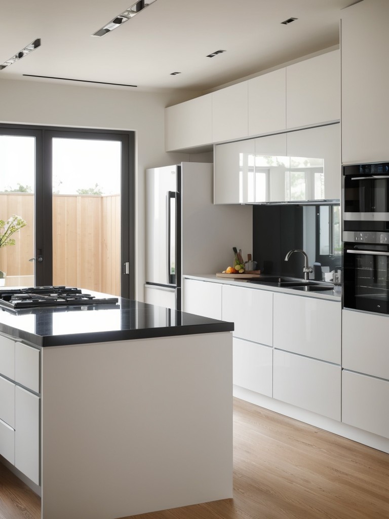 contemporary-kitchen-ideas-focus-sleek-streamlined-design-incorporating-high-end-appliances-minimalist-cabinetry-pop-color-modern-touch