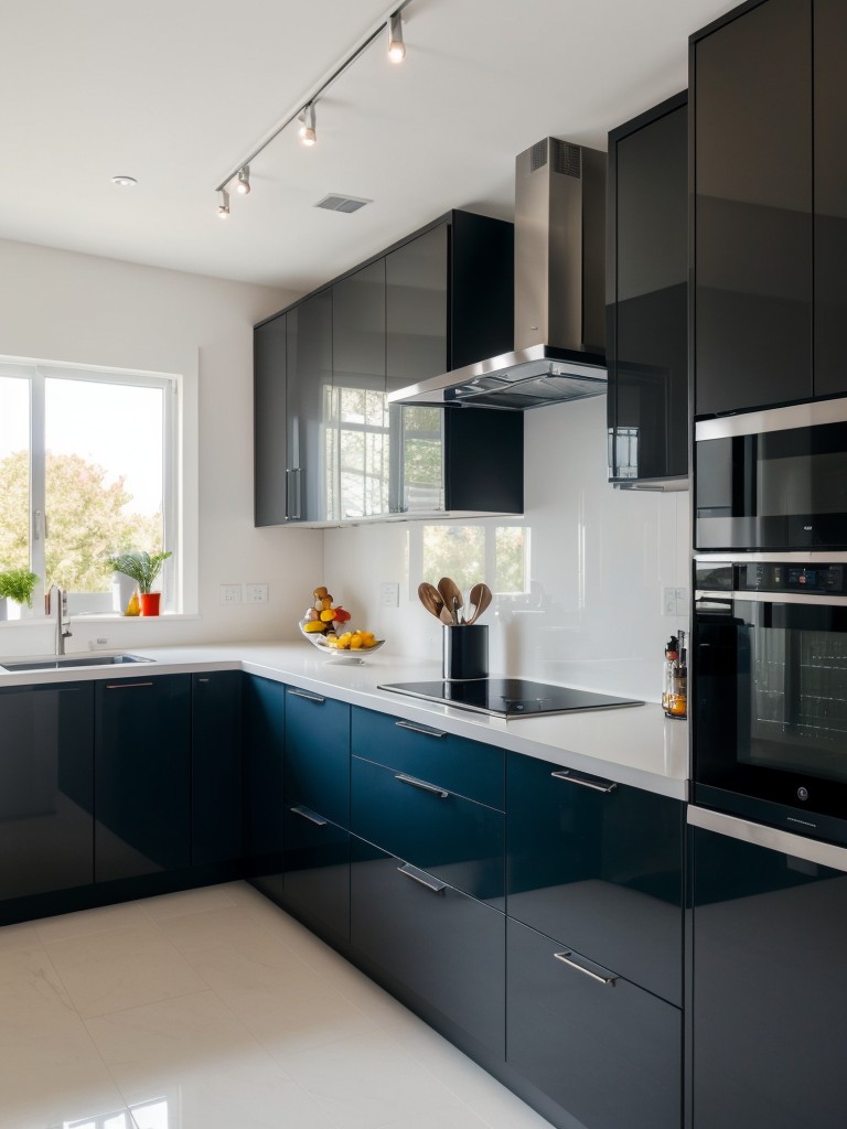 contemporary-kitchen-ideas-sleek-glossy-surfaces-bold-pops-color-high-tech-appliances