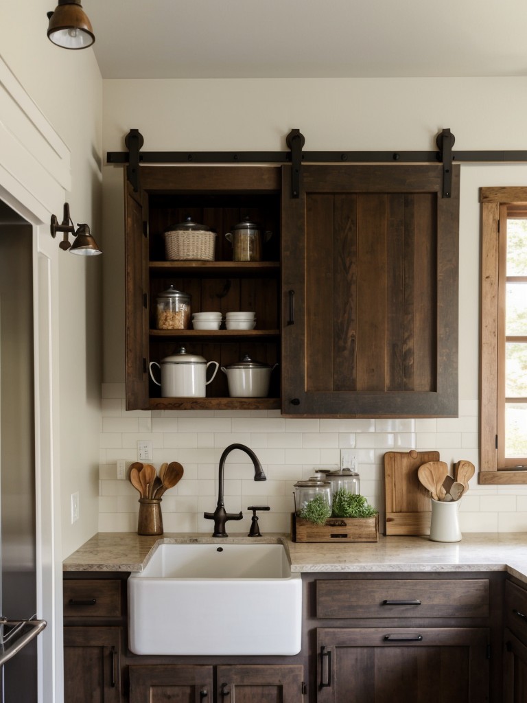 farmhouse-kitchen-ideas-charming-nostalgic-atmosphere-using-vintage-inspired-appliances-including-farmhouse-sink-installing-sliding-barn-door-pantry-s