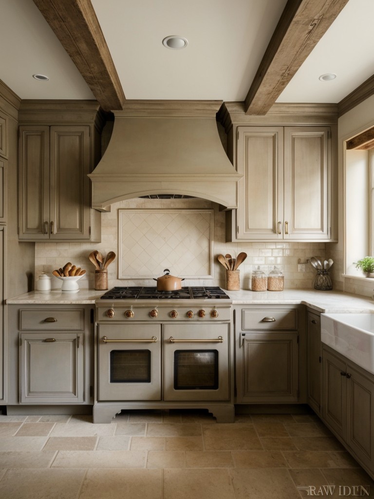 french-country-kitchen-ideas-elegant-antique-inspired-elements-soft-color-palettes-ornate-detailing