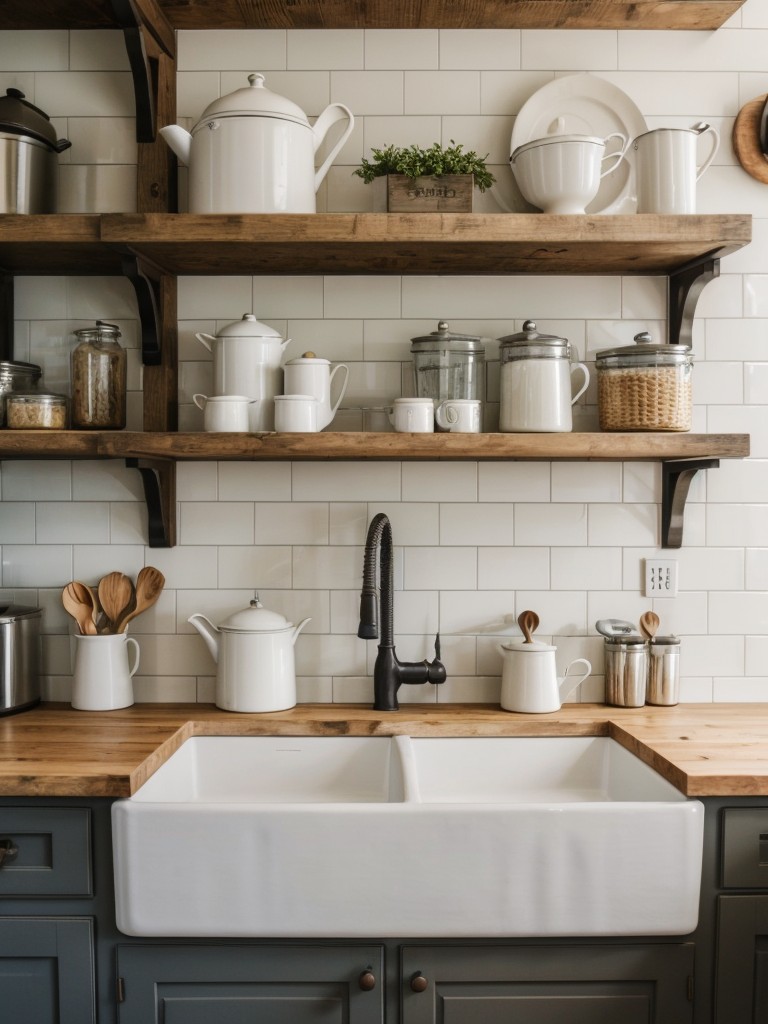 farmhouse-kitchen-ideas-open-shelving-apron-front-sink-rustic-farmhouse-decor