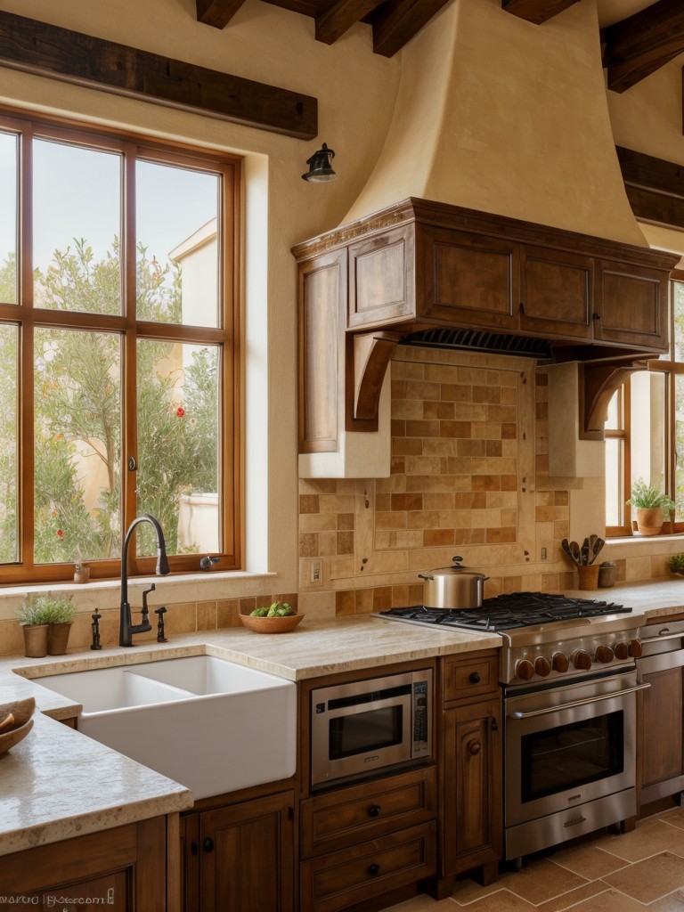 mediterranean-inspired-kitchen-design-warm-colors-textured-walls-rustic-accents-incorporate-terra-cotta-tiles-wrought-iron-elements-decorative-ceramic