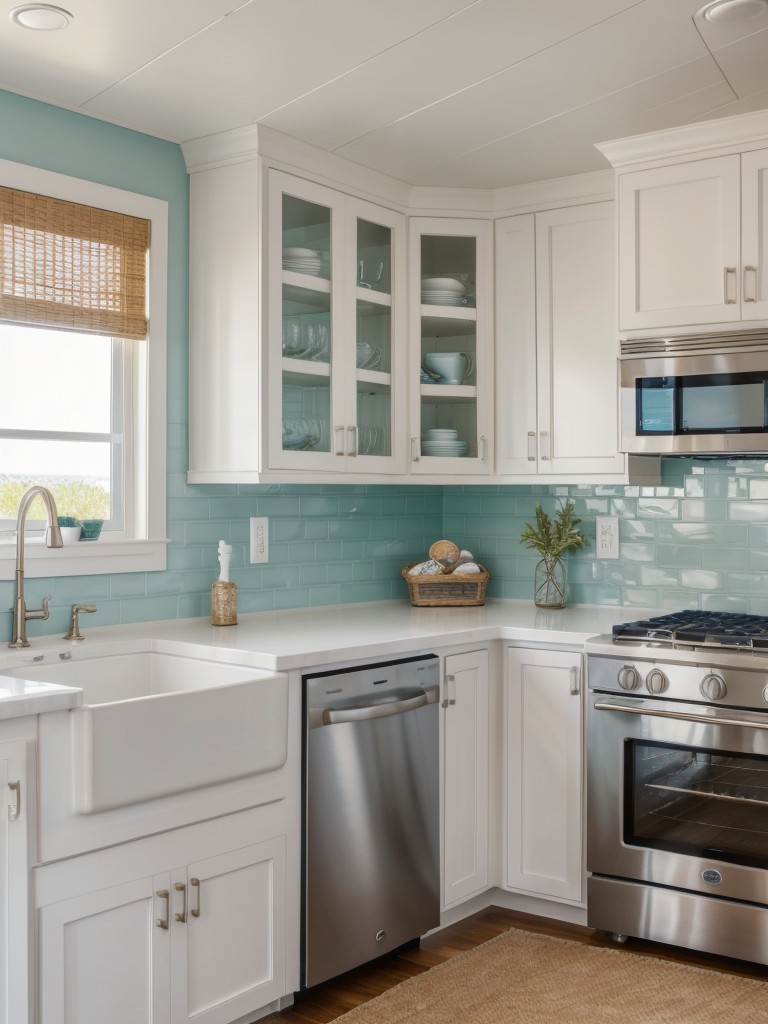 coastal-inspired-kitchen-design-white-cabinets-seashell-decor-nautical-accents-beachy-relaxed-vibe