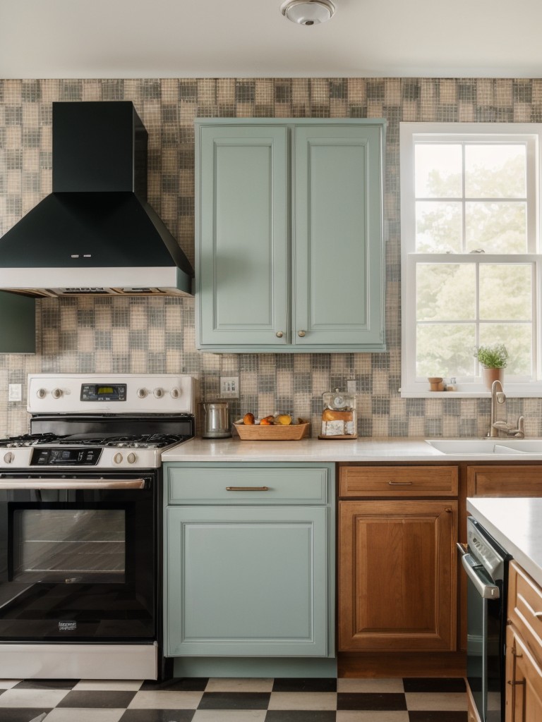 featuring-vintage-appliances-checkered-flooring-retro-inspired-wallpaper