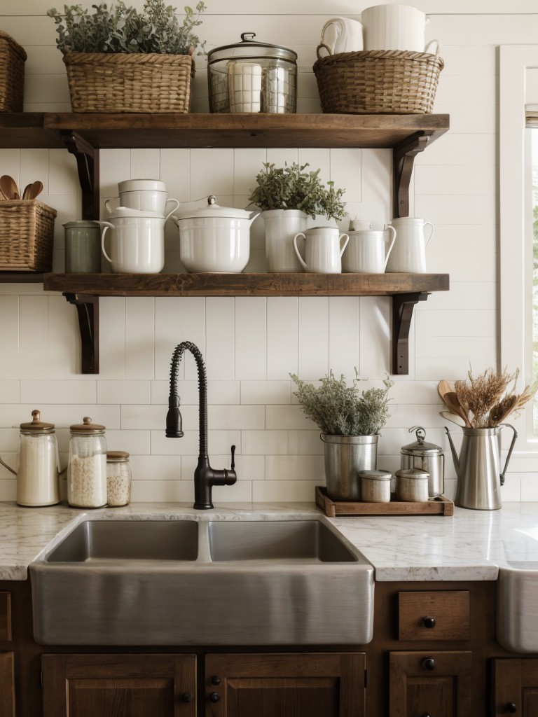 farmhouse-kitchen-ideas-embracing-cozy-welcoming-aesthetic-vintage-inspired-decor-open-shelving-farmhouse-sinks