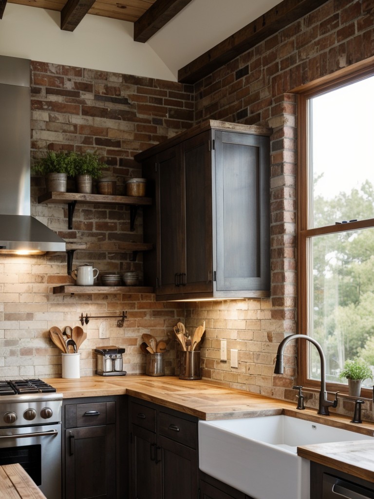 rustic-kitchen-ideas-featuring-exposed-brick-walls-reclaimed-wood-countertops-farmhouse-inspired-decor