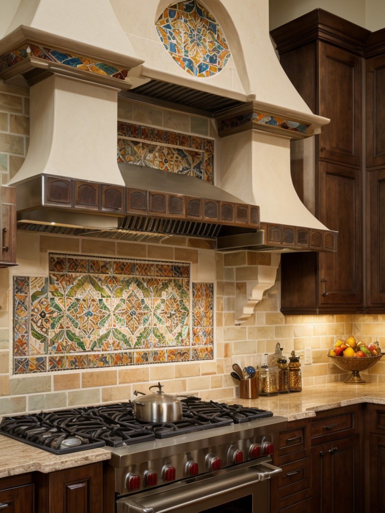 mediterranean-kitchen-ideas-vibrant-colors-intricate-tile-patterns-wrought-iron-accents-incorporating-mosaic-backsplash-tiled-archway