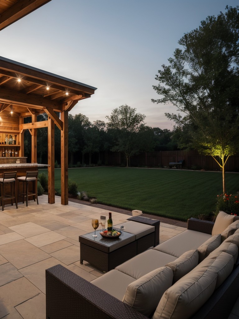 outdoor-entertainment-backyard-ideas-built-bar-outdoor-movie-theater-cozy-seating-area