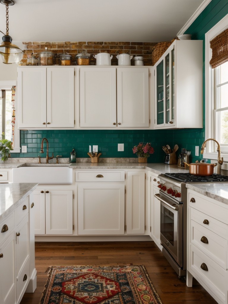 eclectic-kitchen-ideas-mix-different-styles-colors-patterns-incorporating-vintage-finds-vibrant-accessories-unexpected-combinations-unique-personalize